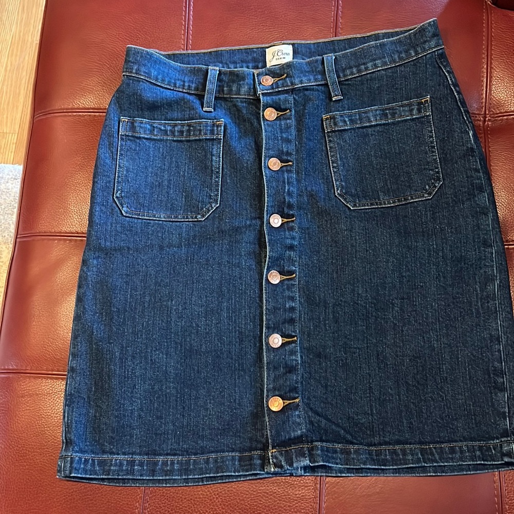 J. Crew denim skirt
